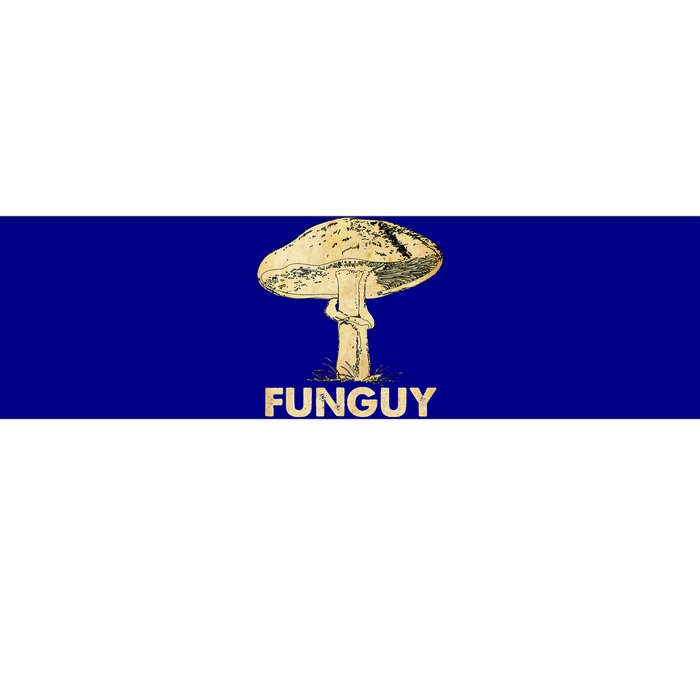 Funguy Funny Fungi Fungus Mushroom Funny Guy Vintage Bumper Sticker