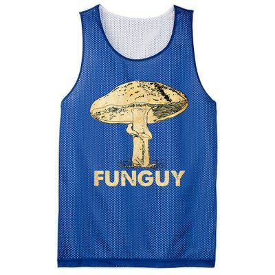 Funguy Funny Fungi Fungus Mushroom Funny Guy Vintage Mesh Reversible Basketball Jersey Tank