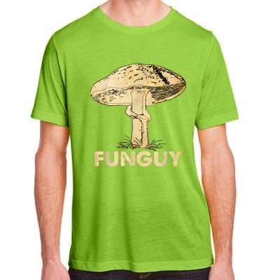 Funguy Funny Fungi Fungus Mushroom Funny Guy Vintage Adult ChromaSoft Performance T-Shirt