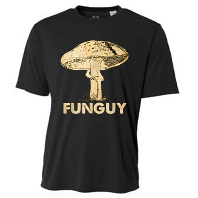 Funguy Funny Fungi Fungus Mushroom Funny Guy Vintage Cooling Performance Crew T-Shirt