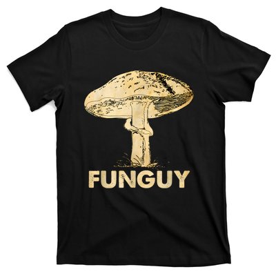 Funguy Funny Fungi Fungus Mushroom Funny Guy Vintage T-Shirt