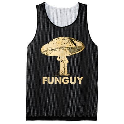 Funguy Funny Fungi Fungus Mushroom Funny Guy Vintage Mesh Reversible Basketball Jersey Tank