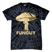 Funguy Funny Fungi Fungus Mushroom Funny Guy Vintage Tie-Dye T-Shirt