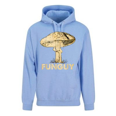 Funguy Funny Fungi Fungus Mushroom Funny Guy Vintage Unisex Surf Hoodie