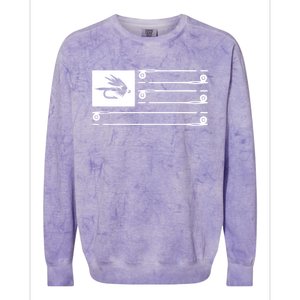 Fly Fishing Flag Colorblast Crewneck Sweatshirt