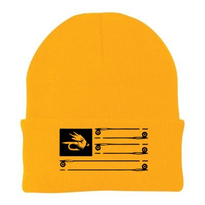 Fly Fishing Flag Knit Cap Winter Beanie