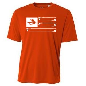 Fly Fishing Flag Cooling Performance Crew T-Shirt