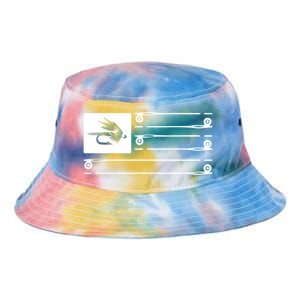 Fly Fishing Flag Tie Dye Newport Bucket Hat