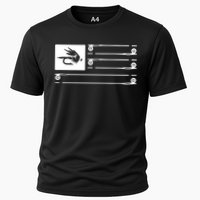 Fly Fishing Flag Cooling Performance Crew T-Shirt