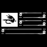 Fly Fishing Flag Cooling Performance Crew T-Shirt