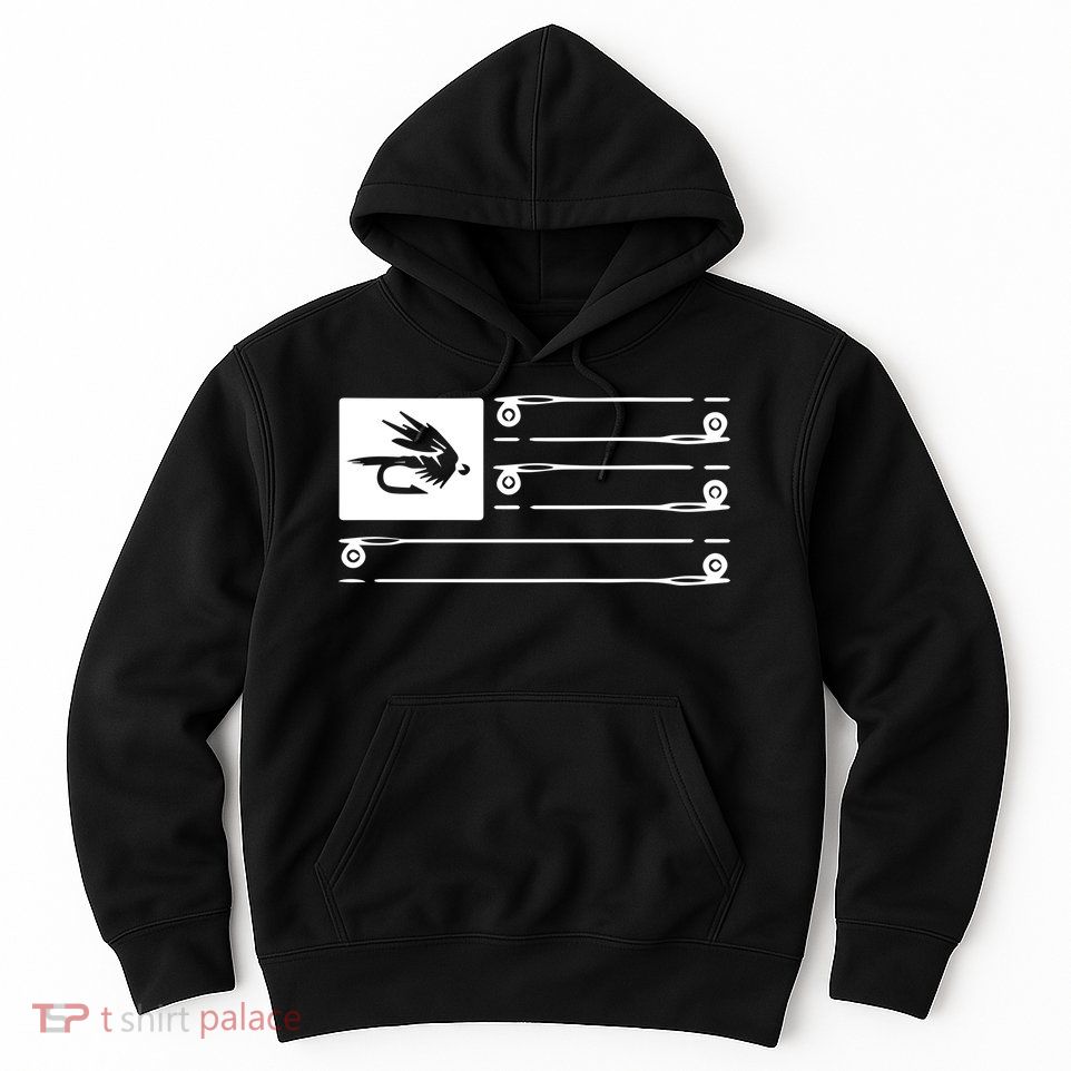 Fly Fishing Flag Hoodie