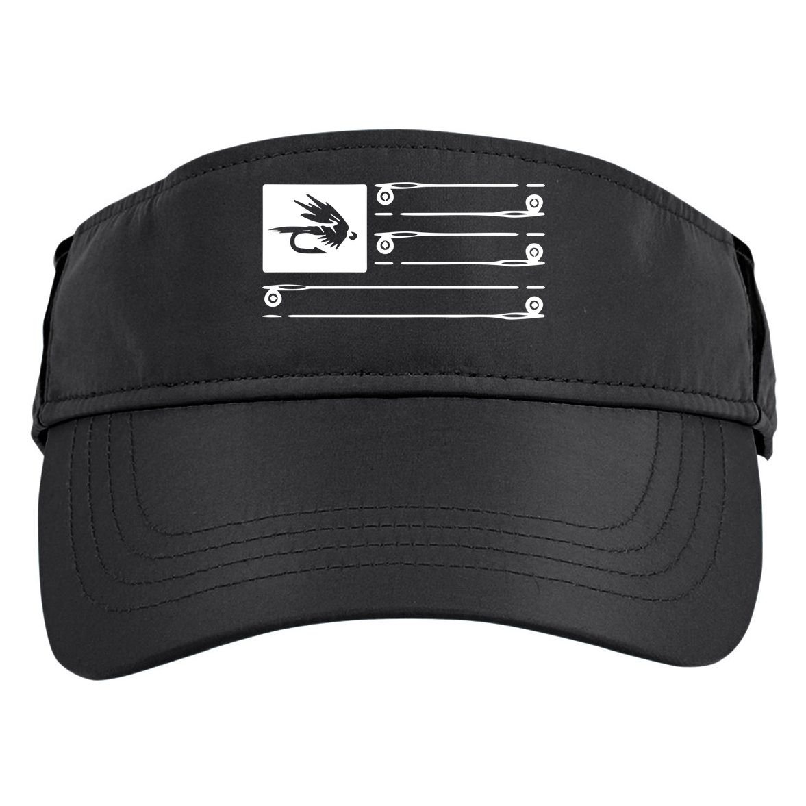 Fly Fishing Flag Adult Drive Performance Visor