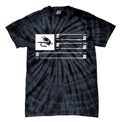 Fly Fishing Flag Tie-Dye T-Shirt