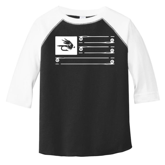 Fly Fishing Flag Toddler Fine Jersey T-Shirt
