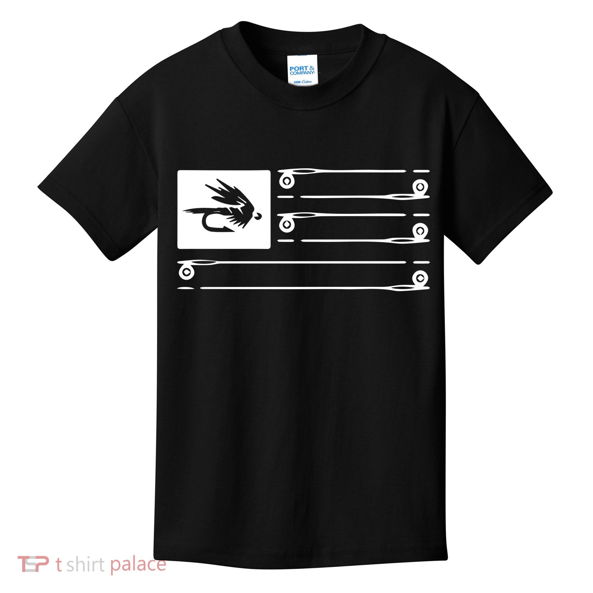 Fly Fishing Flag Kids T-Shirt
