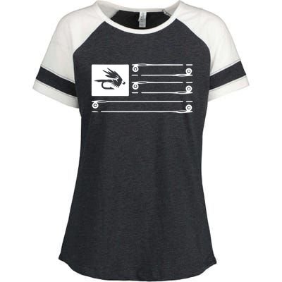 Fly Fishing Flag Enza Ladies Jersey Colorblock Tee