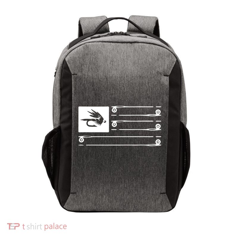Fly Fishing Flag Vector Backpack