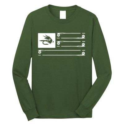 Fly Fishing Flag Long Sleeve Shirt