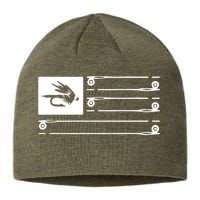 Fly Fishing Flag Sustainable Beanie