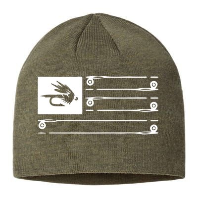 Fly Fishing Flag Sustainable Beanie