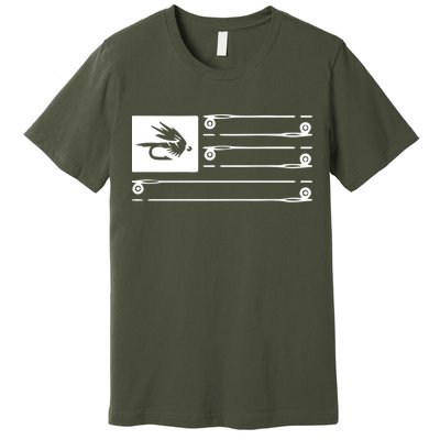 Fly Fishing Flag Premium T-Shirt