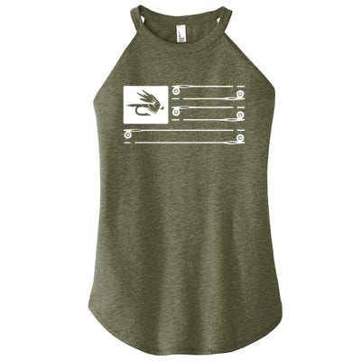 Fly Fishing Flag Women's Perfect Tri Rocker Tank