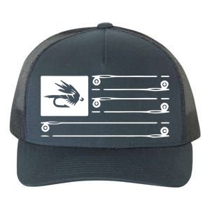 Fly Fishing Flag Yupoong Adult 5-Panel Trucker Hat