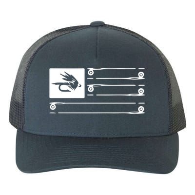 Fly Fishing Flag Yupoong Adult 5-Panel Trucker Hat