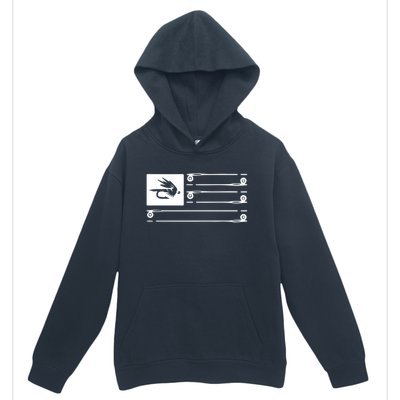 Fly Fishing Flag Urban Pullover Hoodie