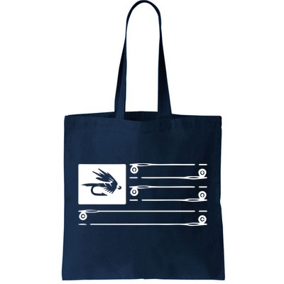 Fly Fishing Flag Tote Bag