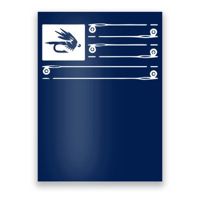 Fly Fishing Flag Poster