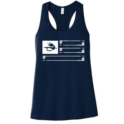 Fly Fishing Flag Women's Racerback Tank