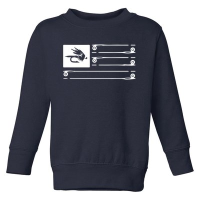 Fly Fishing Flag Toddler Sweatshirt