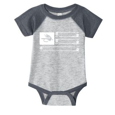 Fly Fishing Flag Infant Baby Jersey Bodysuit