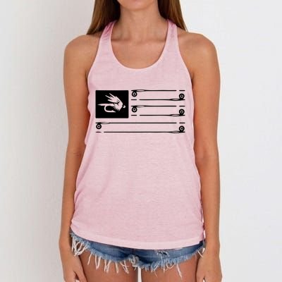 Fly Fishing Flag Women's Knotted Racerback Tank