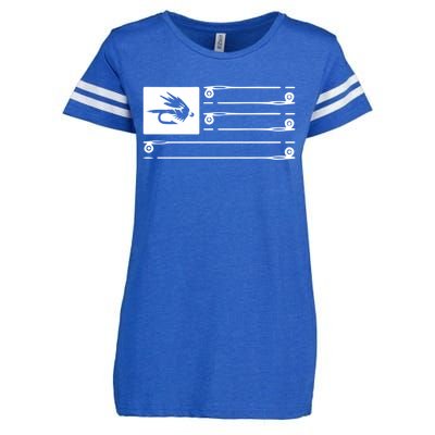 Fly Fishing Flag Enza Ladies Jersey Football T-Shirt