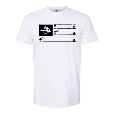 Fly Fishing Flag Softstyle CVC T-Shirt