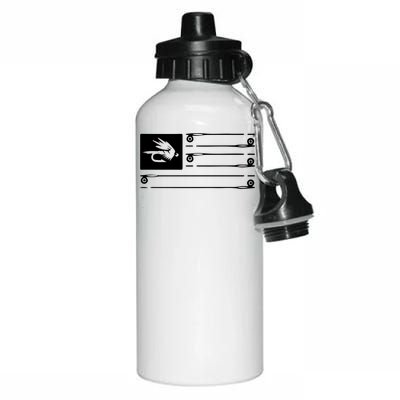 Fly Fishing Flag Aluminum Water Bottle