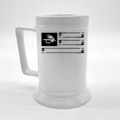 Fly Fishing Flag Beer Stein