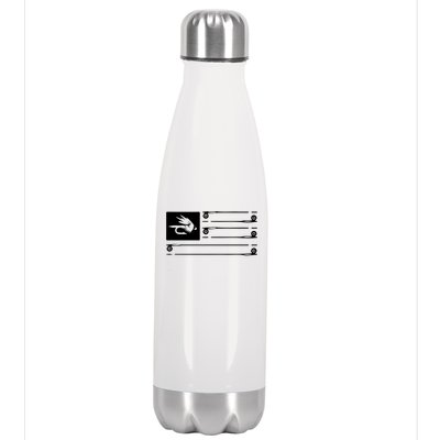 Fly Fishing Flag Stainless Steel Insulated Water Bottle