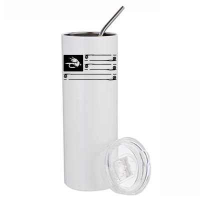 Fly Fishing Flag Stainless Steel Tumbler