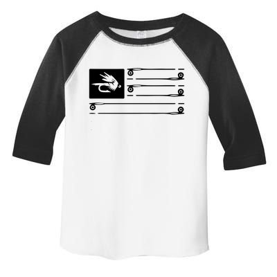 Fly Fishing Flag Toddler Fine Jersey T-Shirt