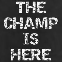 Funny Fantasy Football Championship Trophy The Champ Is Here 7 Panel Mesh Trucker Snapback Hat