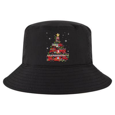 Funny Firefighter Fire Truck Christmas Tree Xmas Funny Gift Cool Comfort Performance Bucket Hat