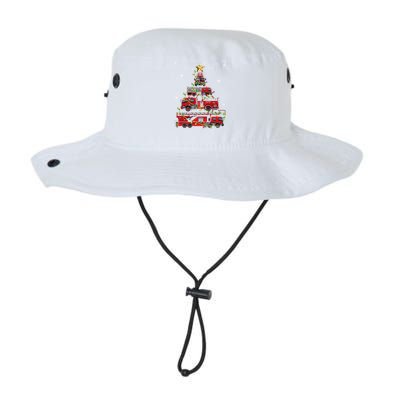 Funny Firefighter Fire Truck Christmas Tree Xmas Funny Gift Legacy Cool Fit Booney Bucket Hat