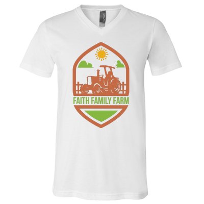 Faith Family Farm V-Neck T-Shirt