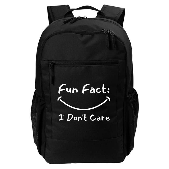 Funny Fun Fact I Don't Care Sarcastic Backpack