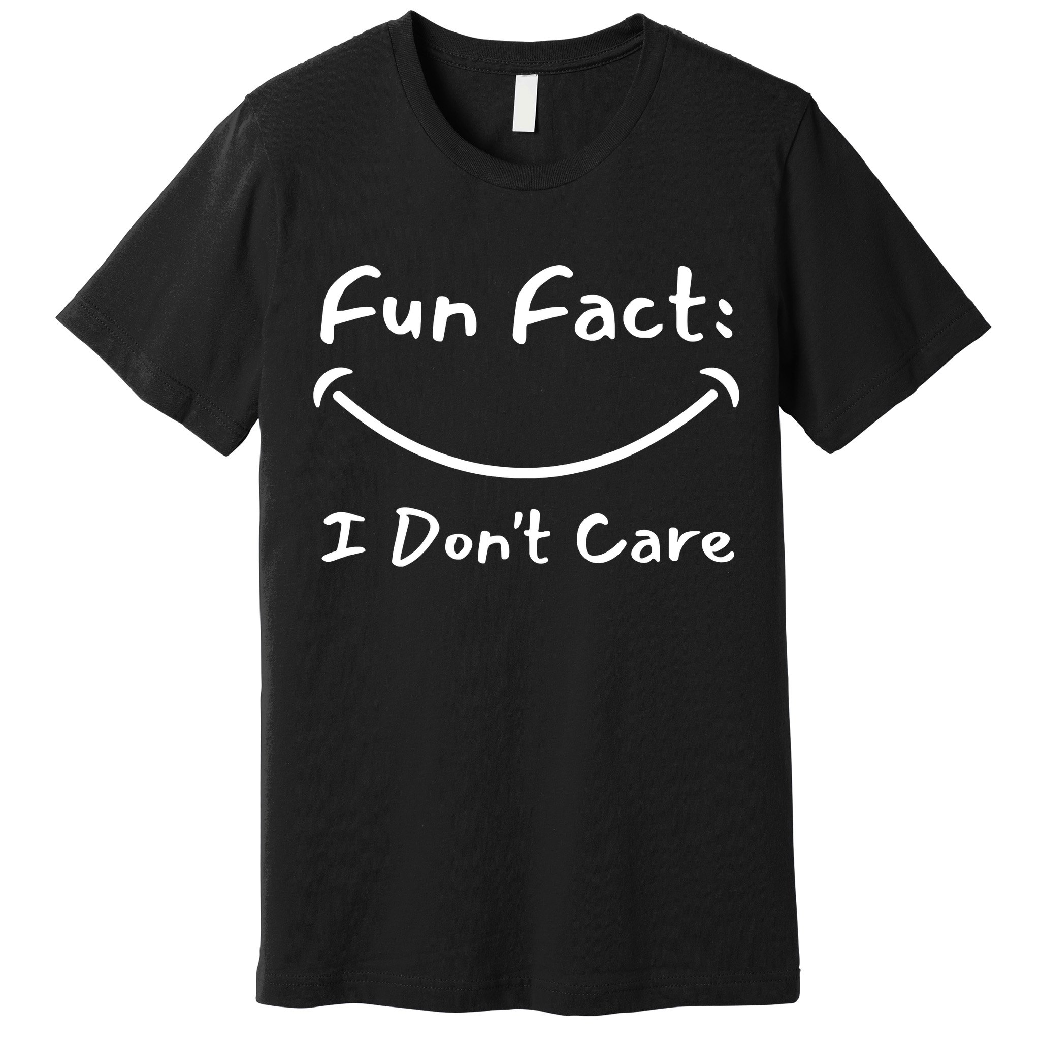 Funny Fun Fact I Don't Care Sarcastic Premium T-Shirt