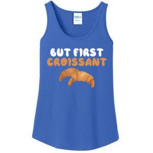 France Food French But First Croissant Gift Ladies Essential Tank