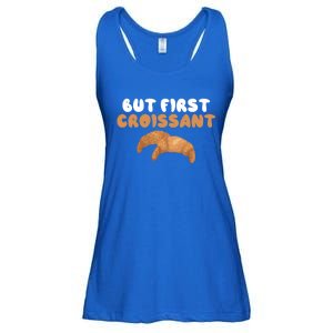 France Food French But First Croissant Gift Ladies Essential Flowy Tank